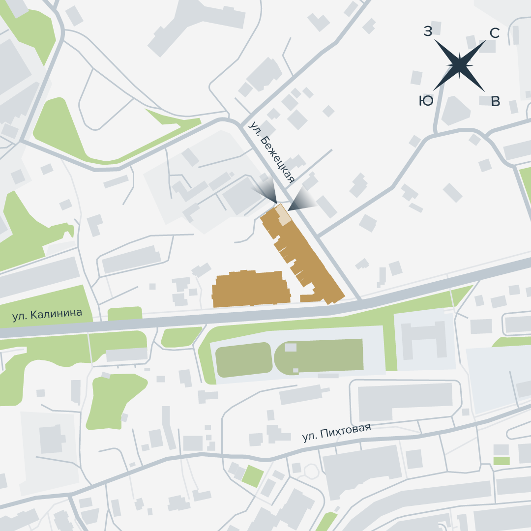 3-комнатная, 76.73 м², № 5 в Архитектор